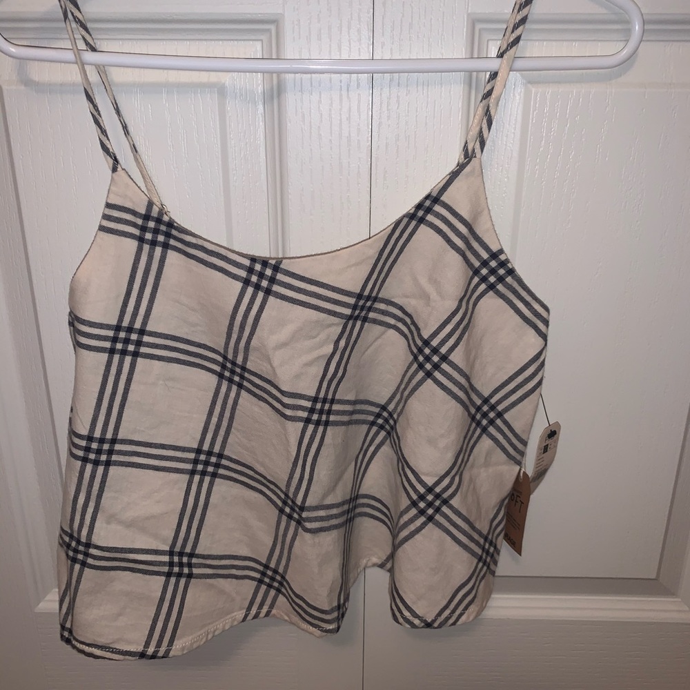 Plaid crop top